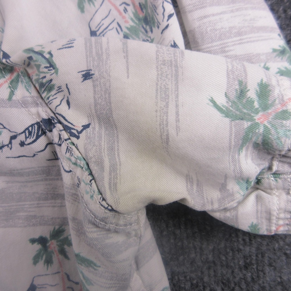 Tommy‎ Bahama Shirt Mens XL Beige Hawaiian Tropical Button Front Short Sleeve - Picture 5 of 8
